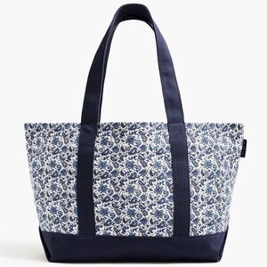 J.Crew Floral Paisley Canvas Tote Bag